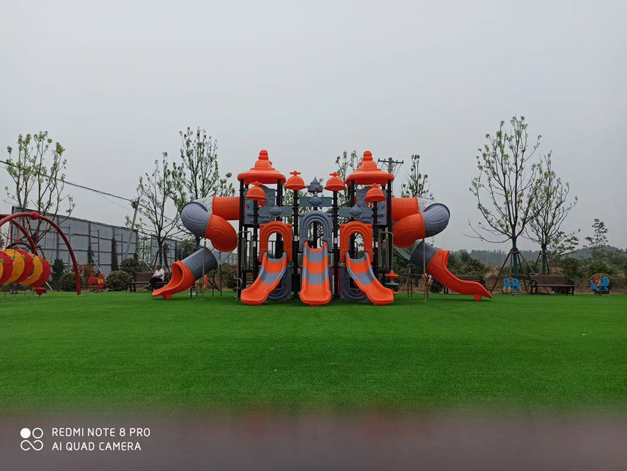 Children's slide in the park
