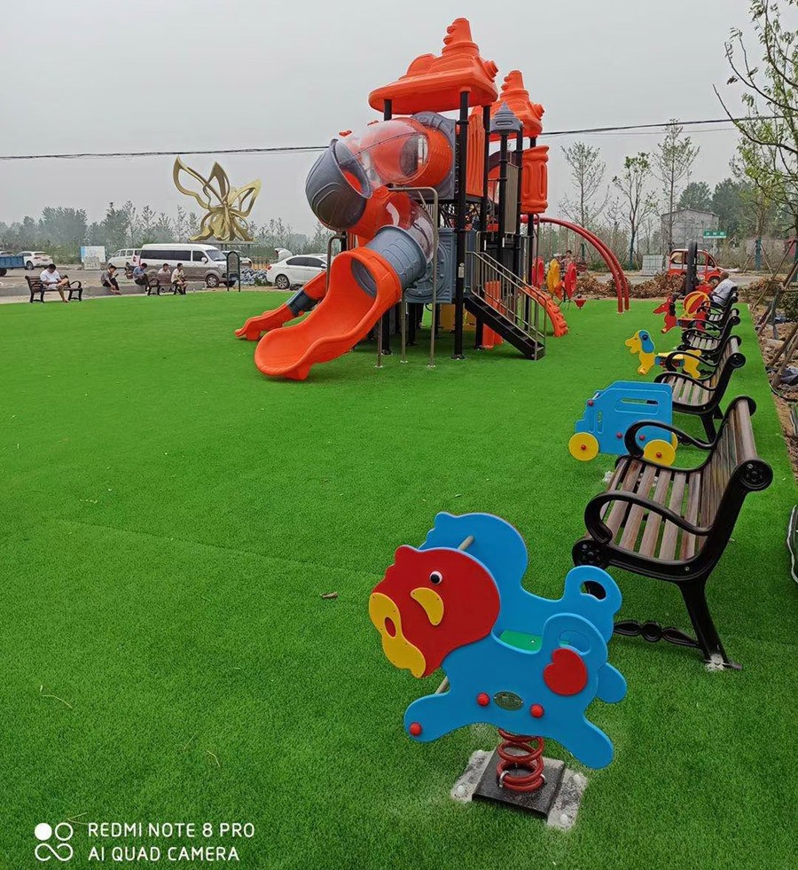 Children's slide in the park