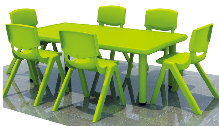 幼儿园长方形六人桌